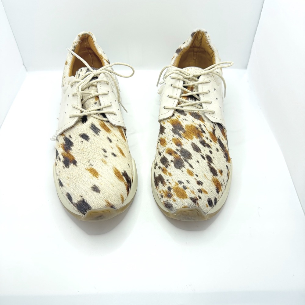 Alcalas Boots Calf Hair Sneakers 8 Cowhide Leather‎ Fringe Lace Up Shoes Western